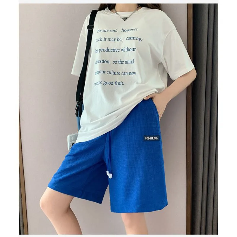 Casual High-Waisted Breathable Houndstooth Quick-Drying Sports Shorts