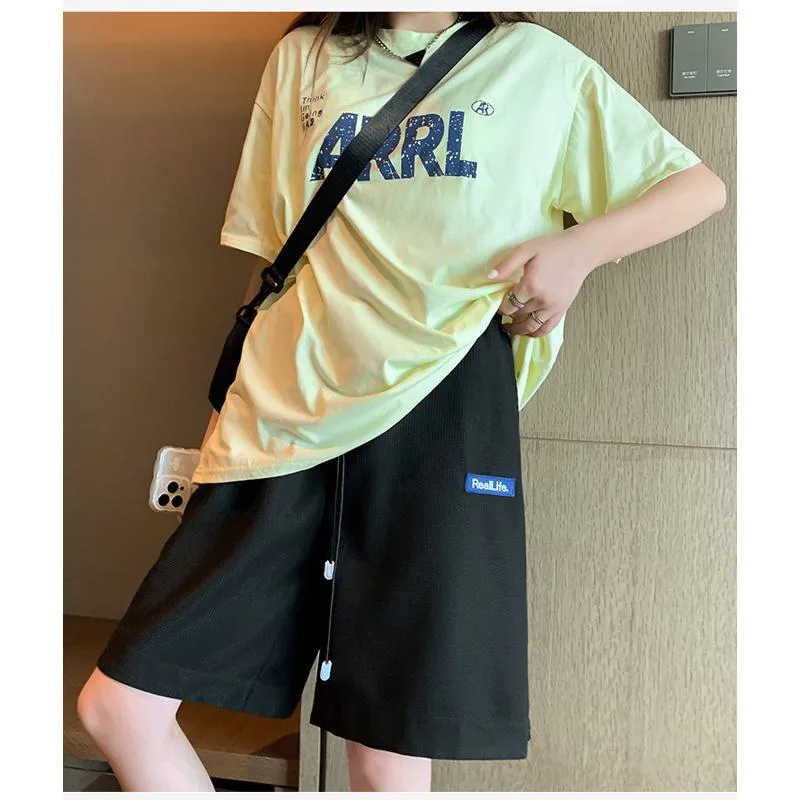 Casual High-Waisted Breathable Houndstooth Quick-Drying Sports Shorts