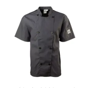 Chef Coat Mesh Gray Short Sleeves, M