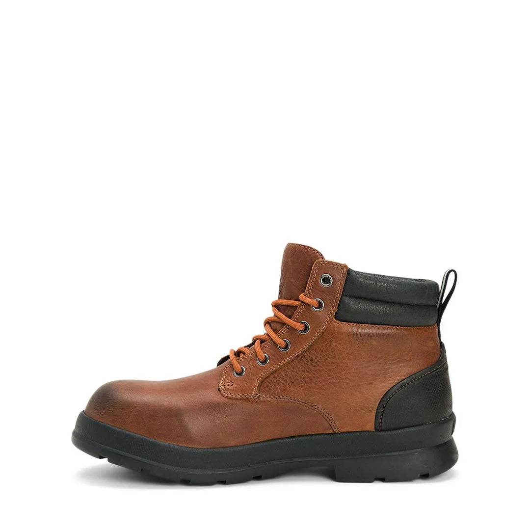 Chore Farm Leather Lace Up Safety Boots - Caramel by Muckboot