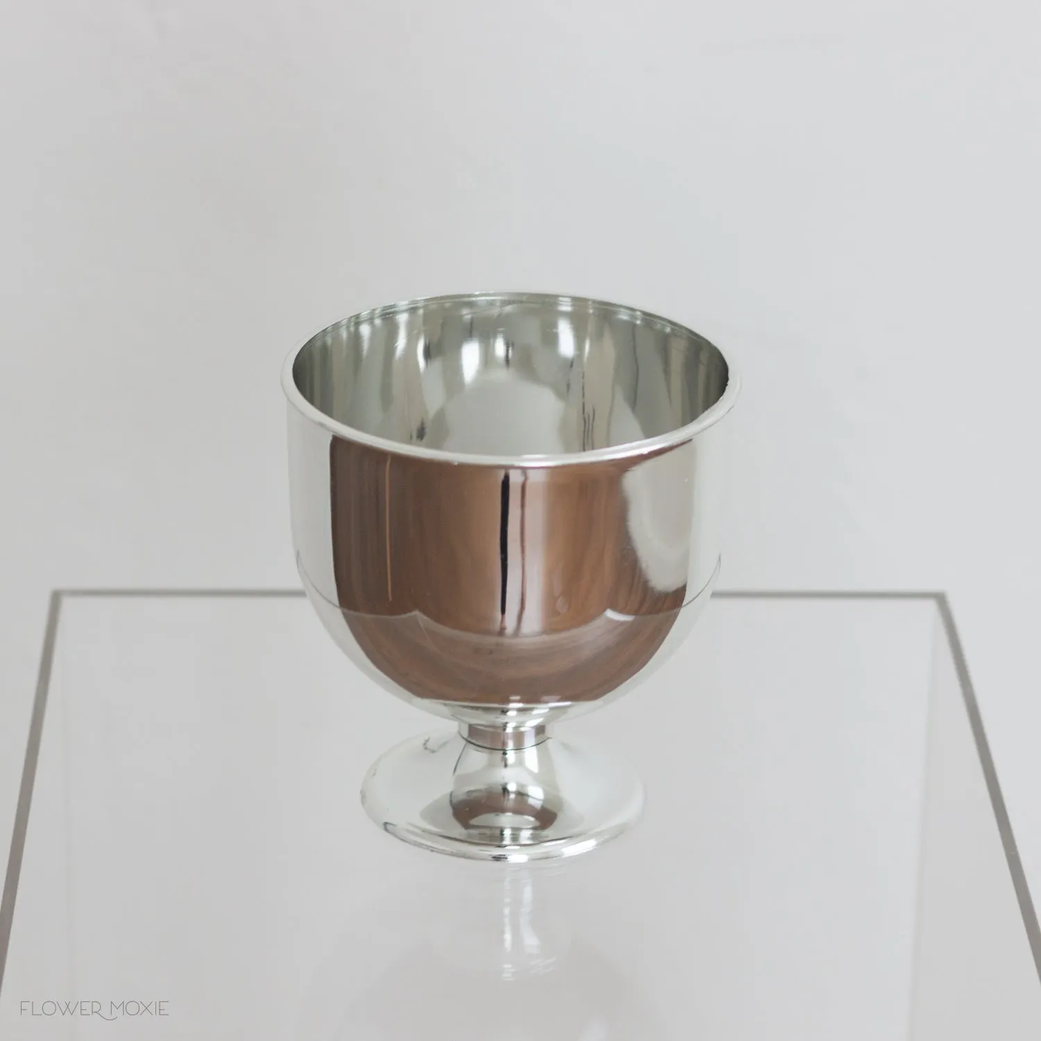 Classic Silver Footed Chalice Vase