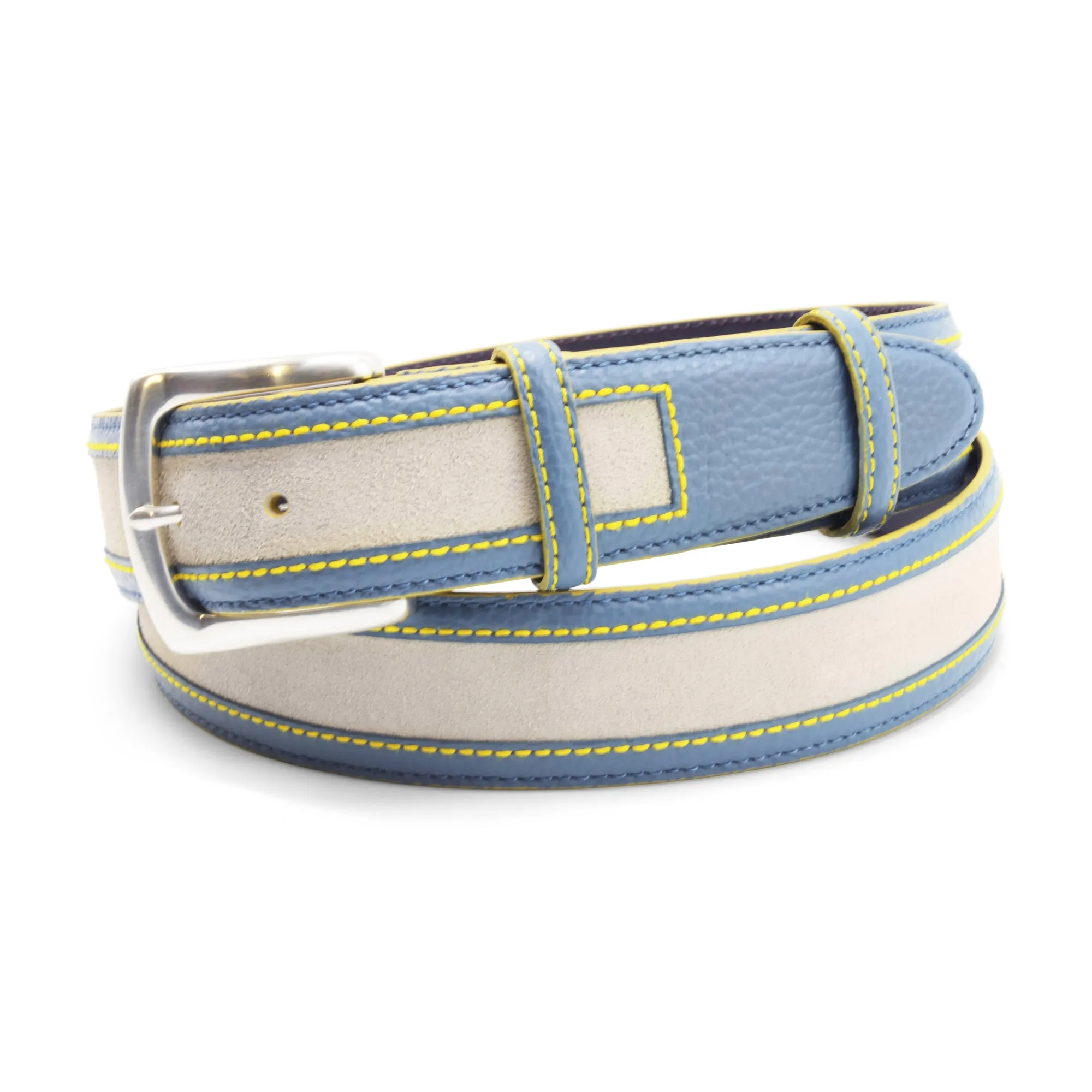 Coltrane Sport Pale Blue/Stone/Yellow Mix Belt