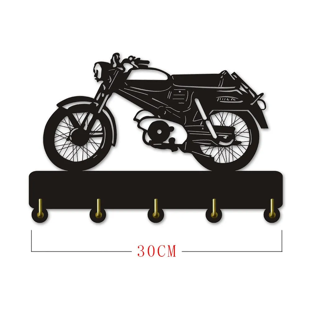 Creative Wall Hook Motorcycle Multi-purpose Key Holder Hanger Rack Hooks Motorbike Coat Hook Hanger Best Gift For Her Him