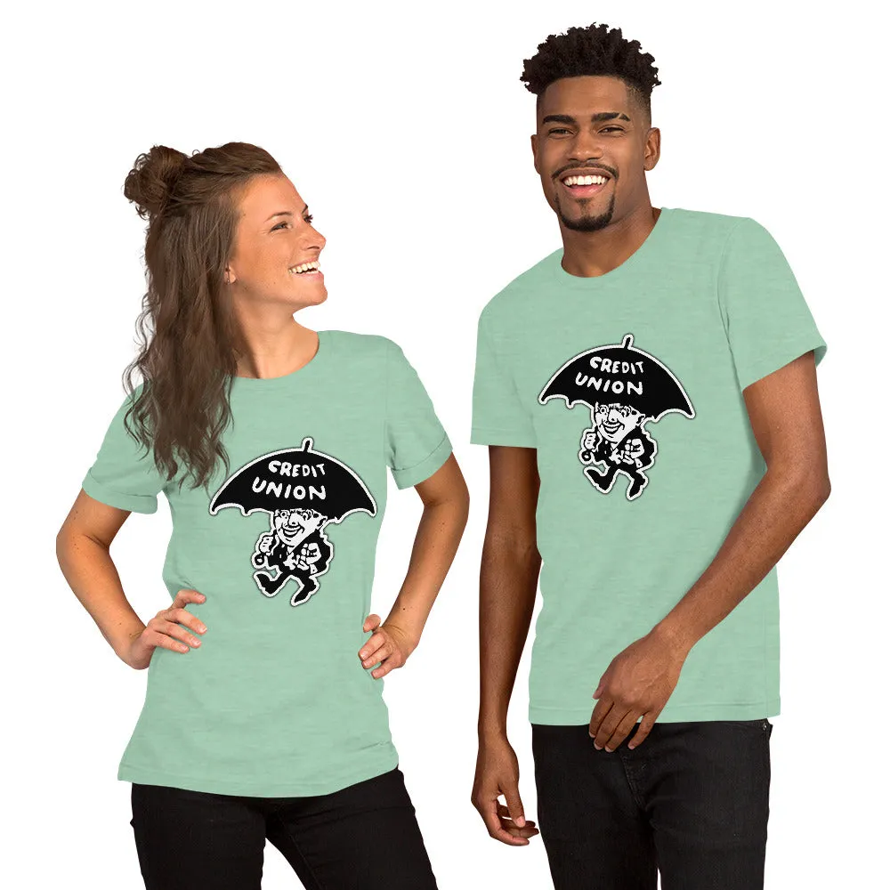 Credit Union Umbrella Man T-Shirt