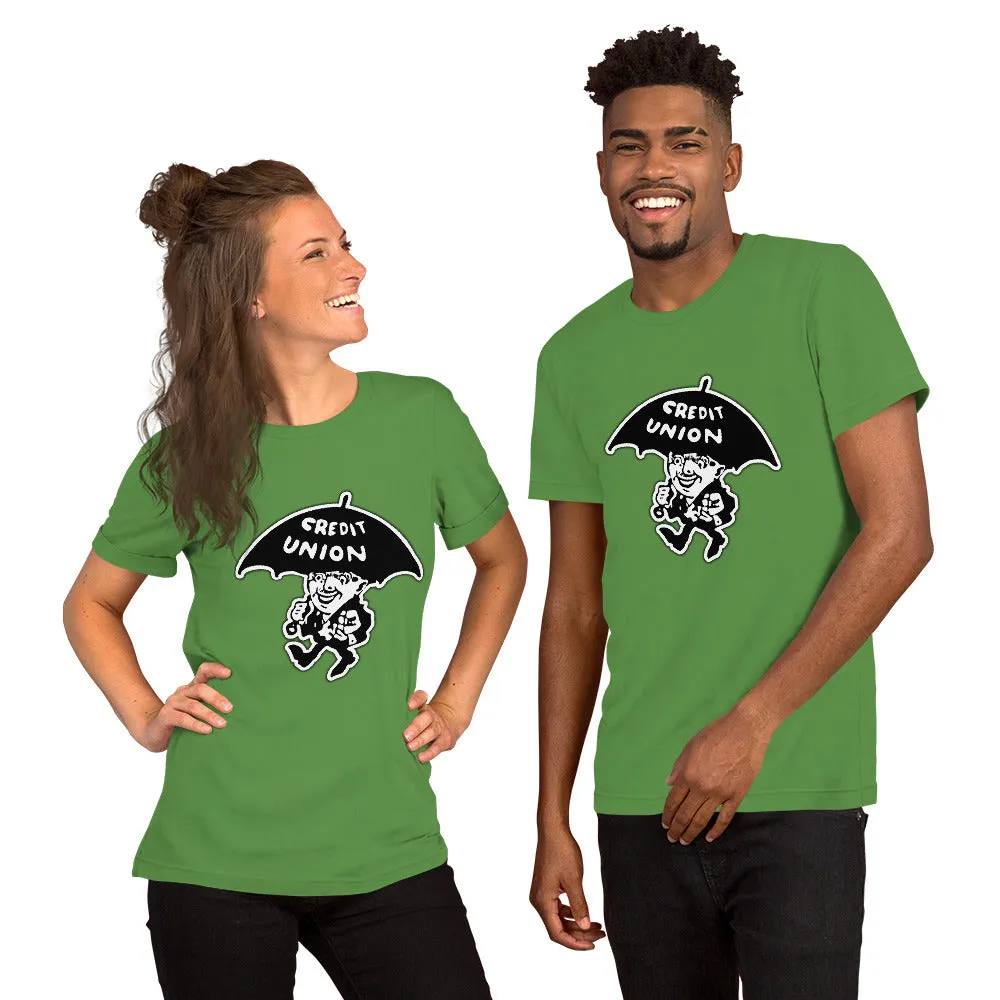 Credit Union Umbrella Man T-Shirt