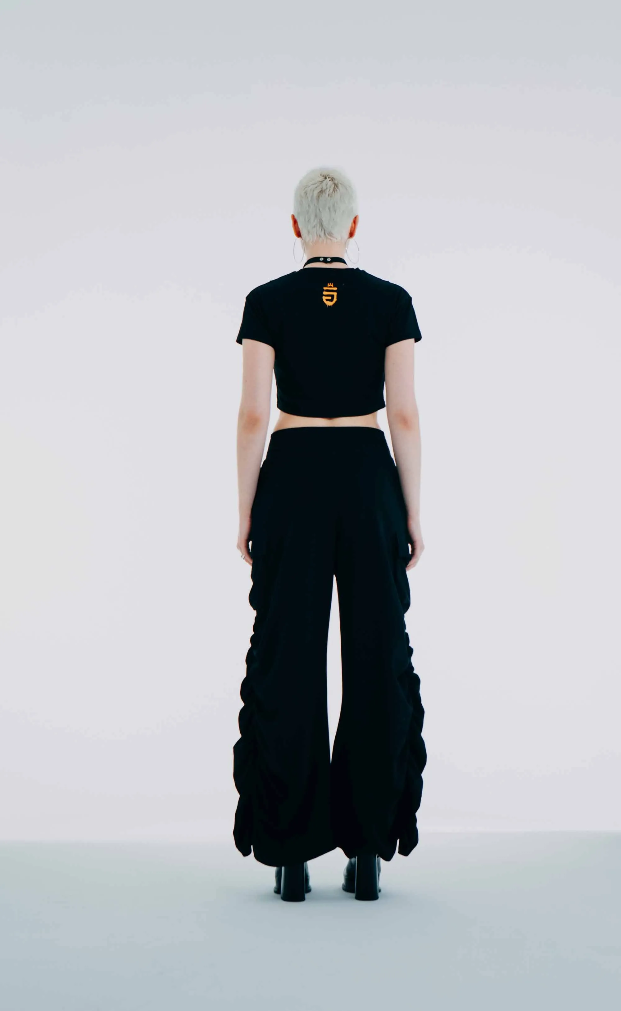 Curtain Cargo Pants Black