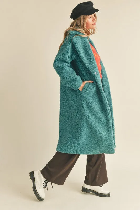 Danae Full Length Teddy Coat