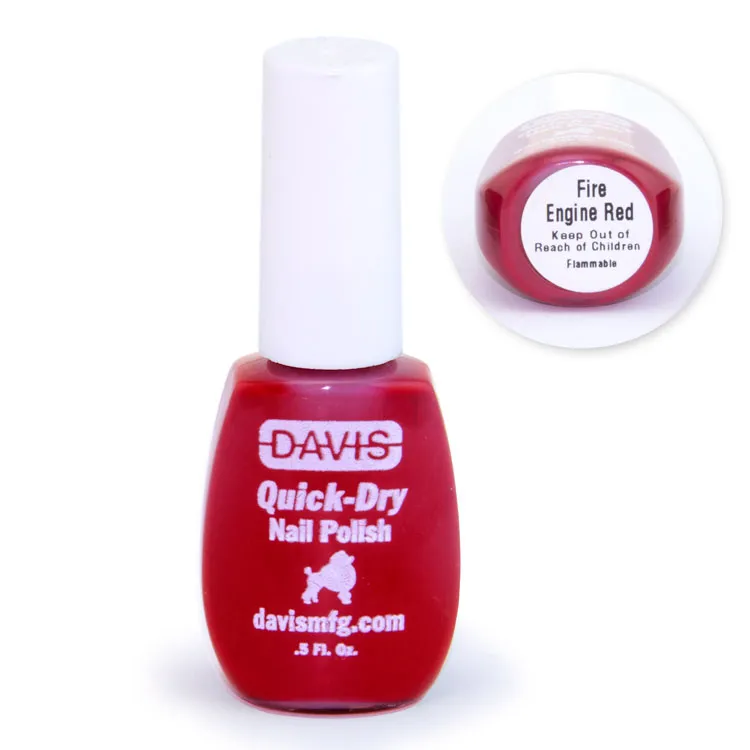 Davis Nail Polish - Fire Engine Red