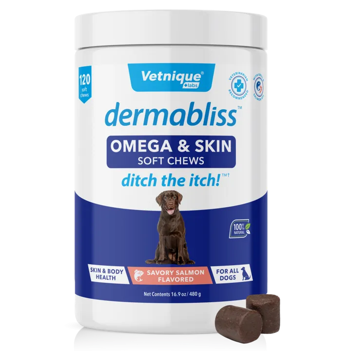 Dermabliss Omega Fatty Acid Skin Supplement for Dogs