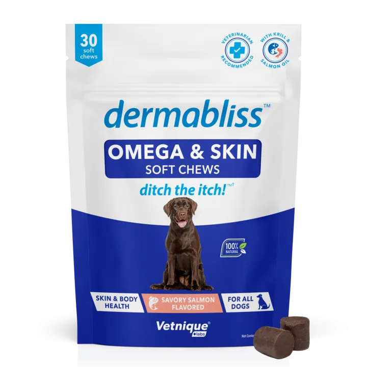 Dermabliss Omega Fatty Acid Skin Supplement for Dogs