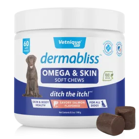 Dermabliss Omega Fatty Acid Skin Supplement for Dogs