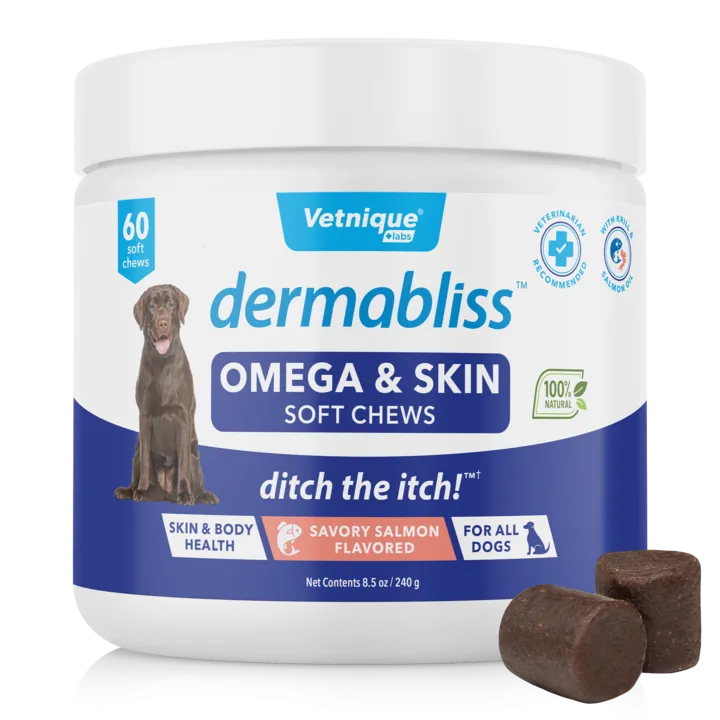 Dermabliss Omega Fatty Acid Skin Supplement for Dogs