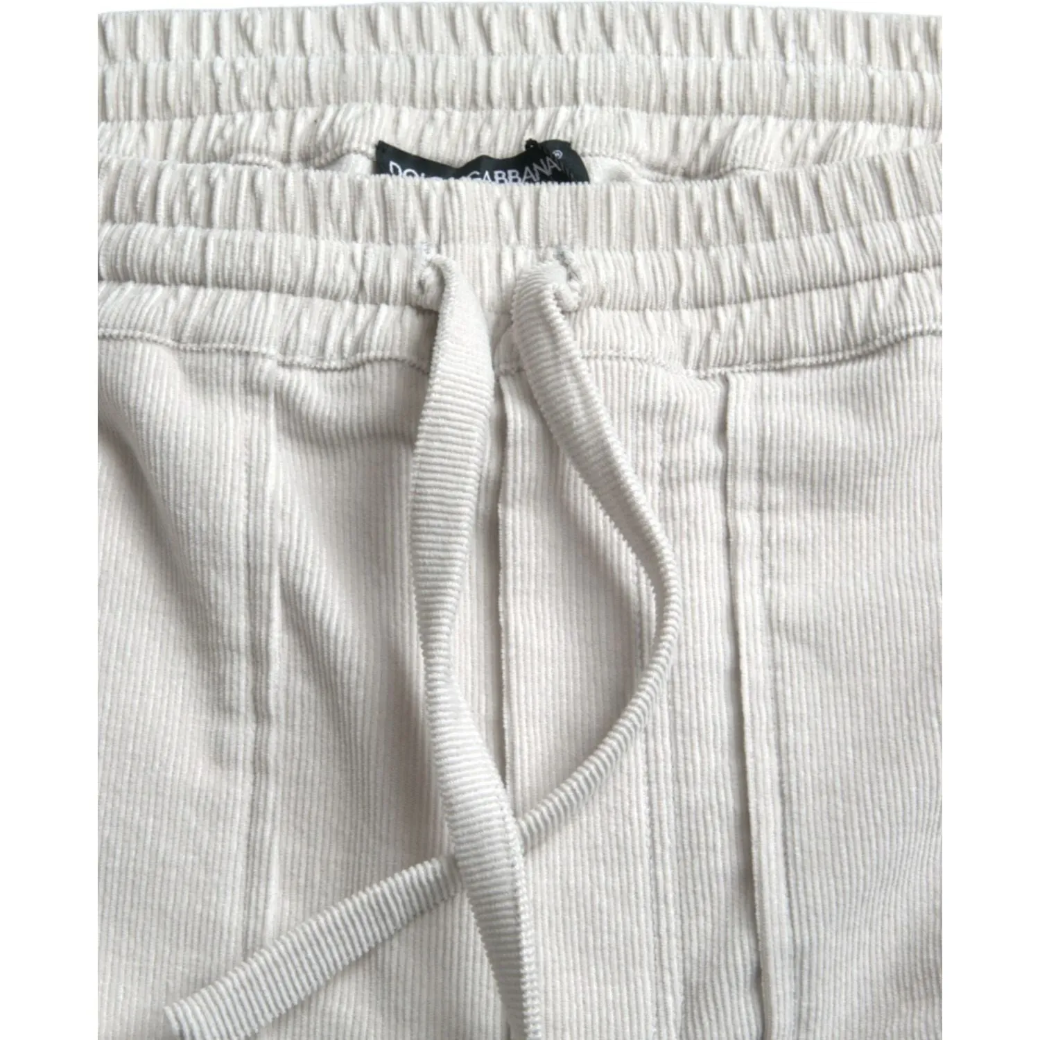 Dolce & Gabbana Beige Cotton Corduroy Men's Bermuda Shorts