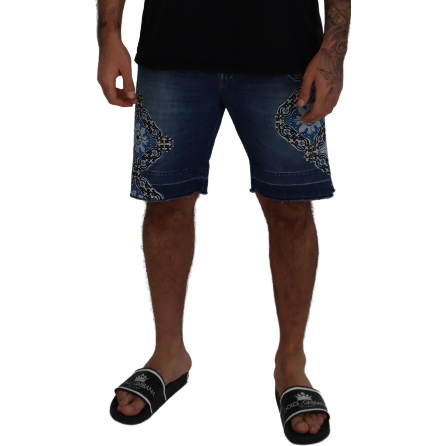 Dolce & Gabbana Elegant Slim Fit Denim Shorts