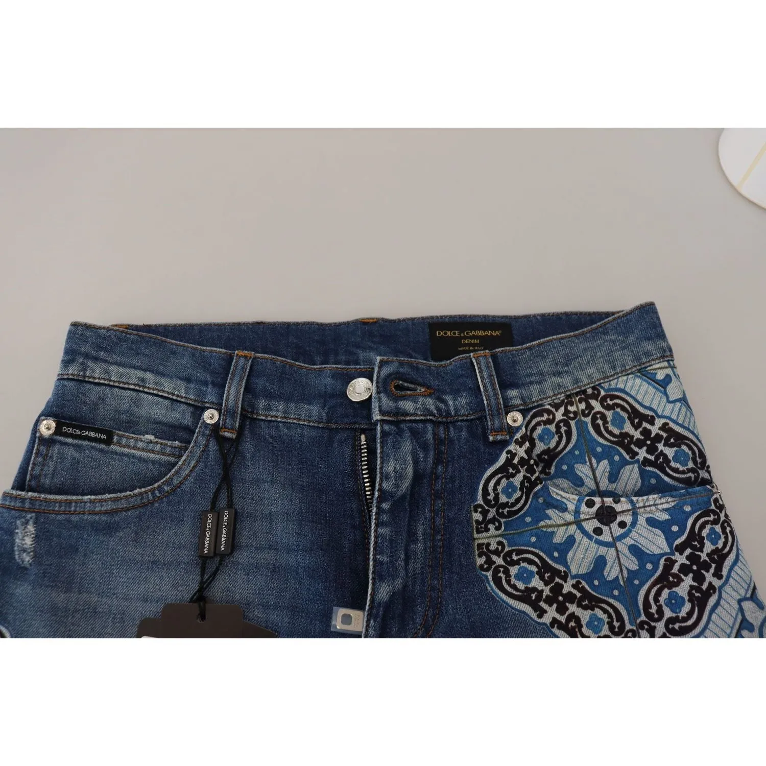 Dolce & Gabbana Elegant Slim Fit Denim Shorts