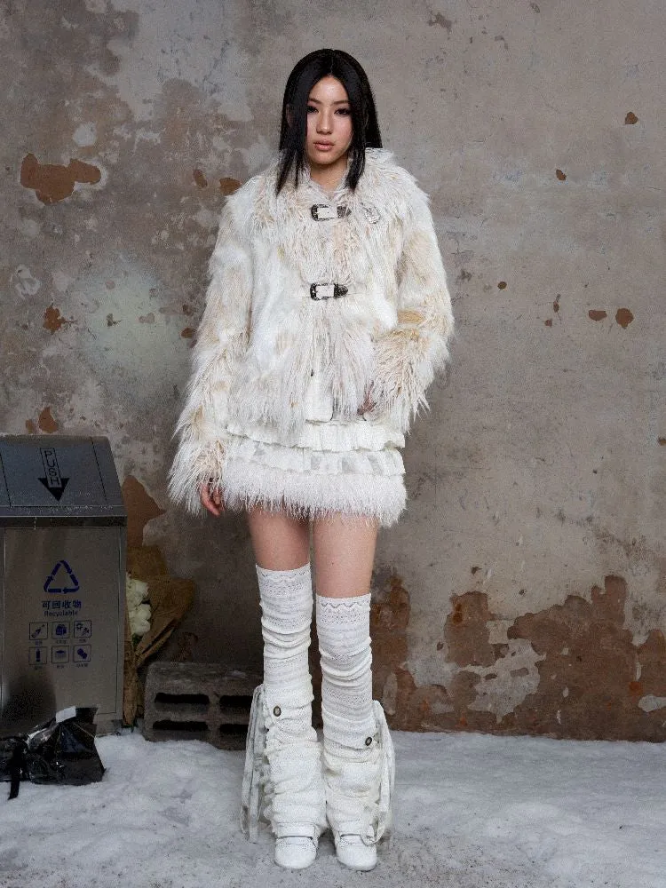 Eco fur coat【s0000010487】