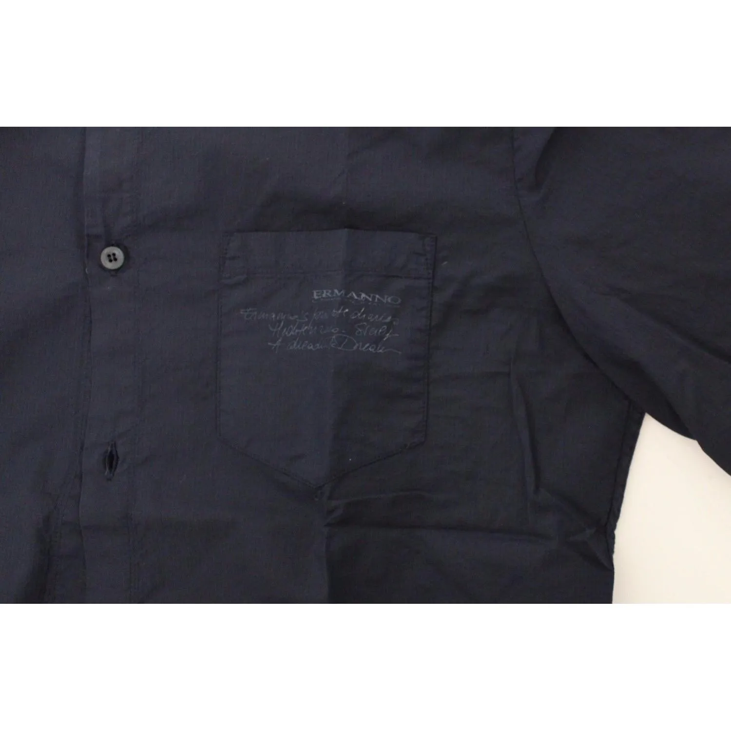 Ermanno Scervino Stunning Blue Cotton Casual Shirt