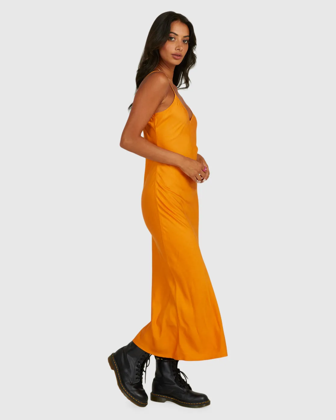 Everyday Bias Midi Slip Dress - Desert Sun