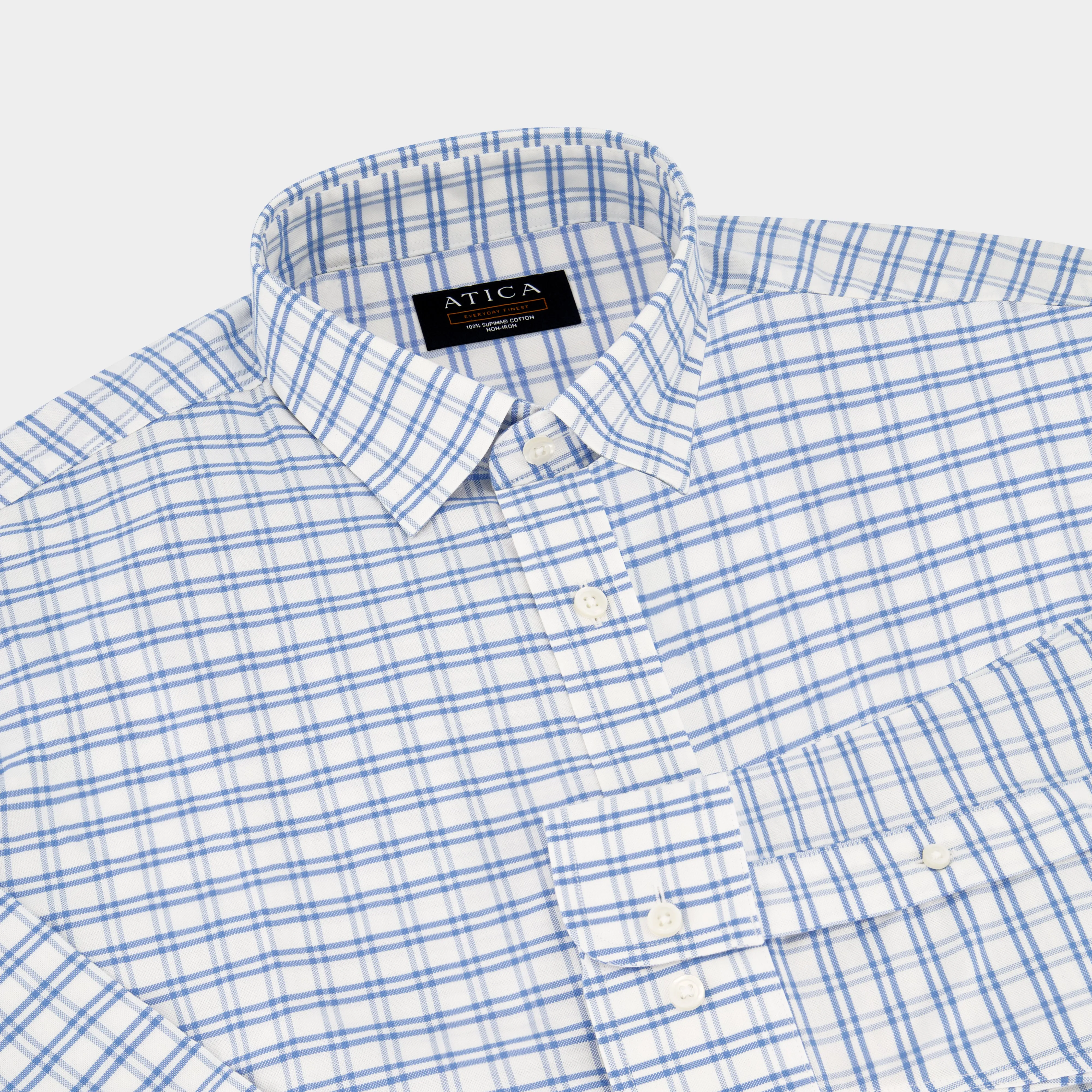 EVERYDAY Light Blue Grid Shirt