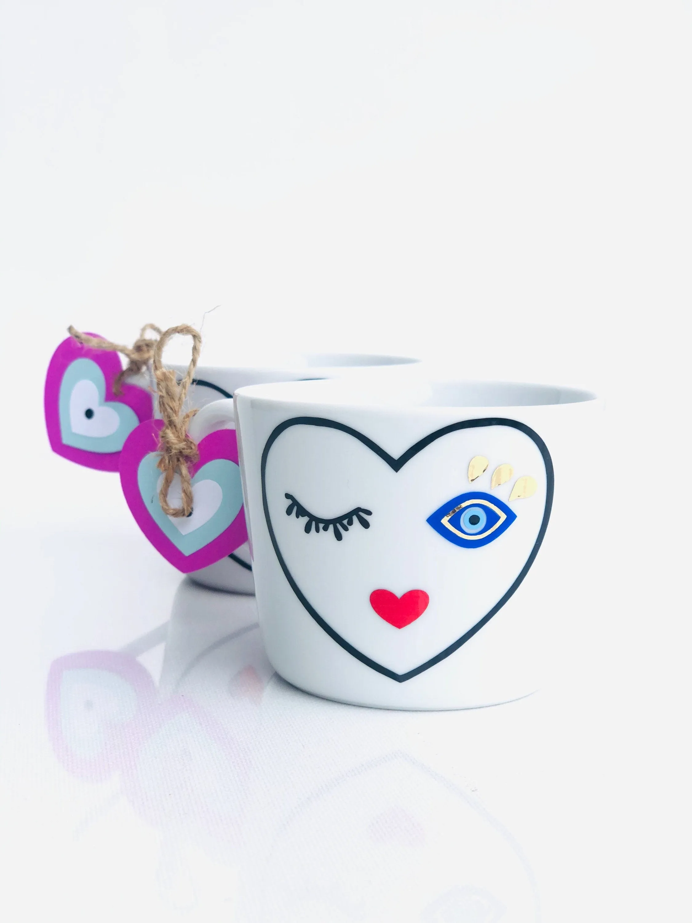 Evil Eye Design Dilva Mug From The Heart Personalized Mug Custom Gift With Your Name