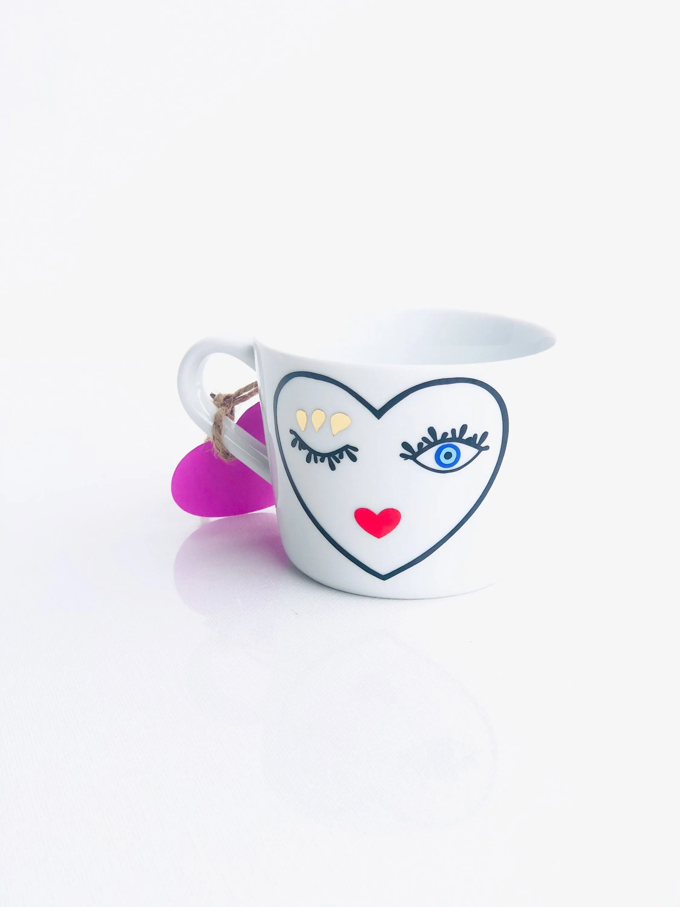 Evil Eye Design Dilva Mug From The Heart Personalized Mug Custom Gift With Your Name