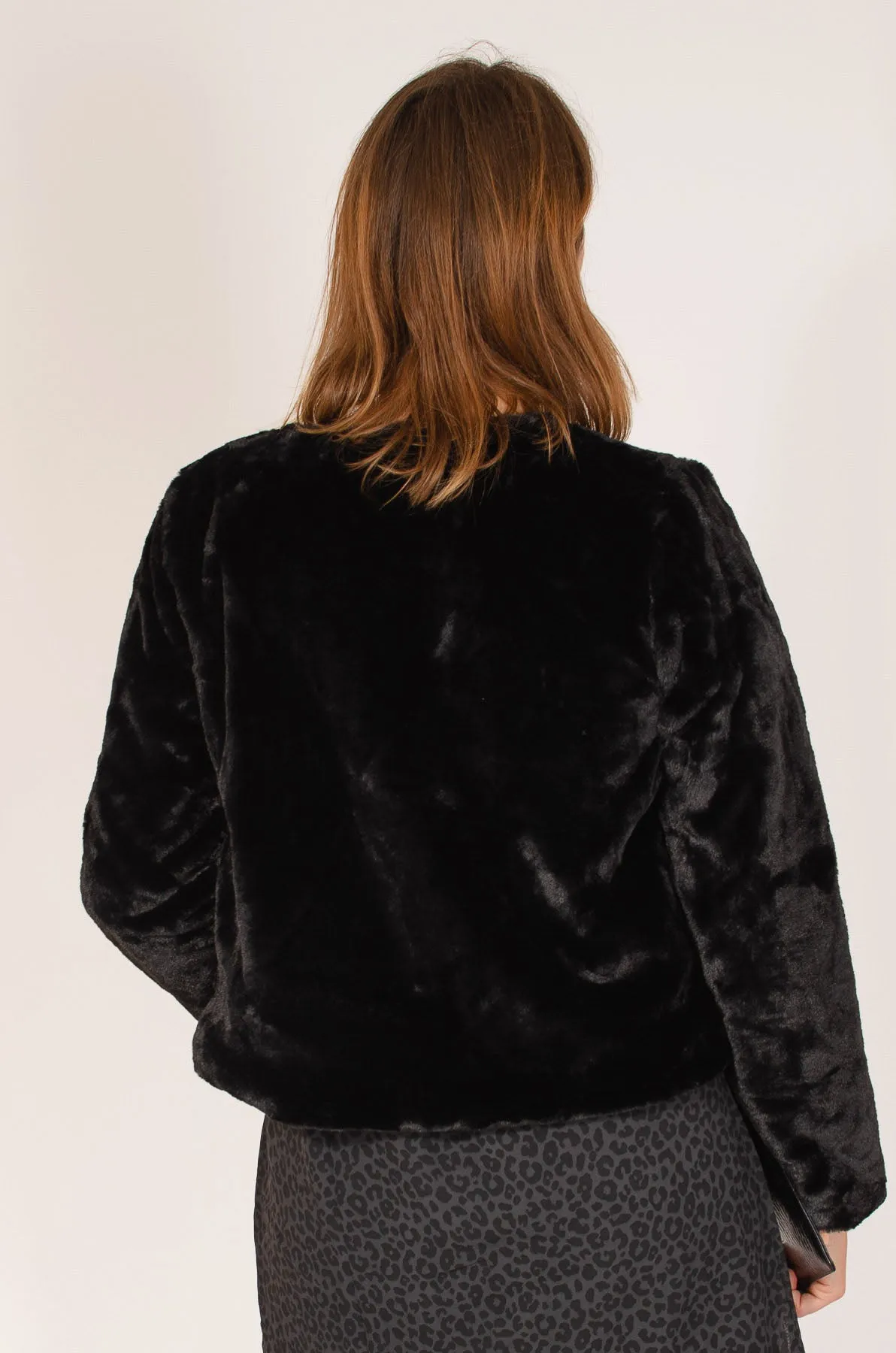 Faux Fur Bolero Jacket