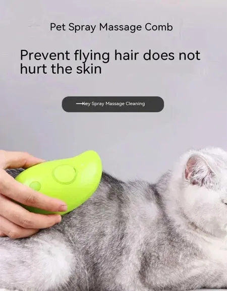 FelineFresh Steam Brush: Groom Your Cat with Comfort and Care.