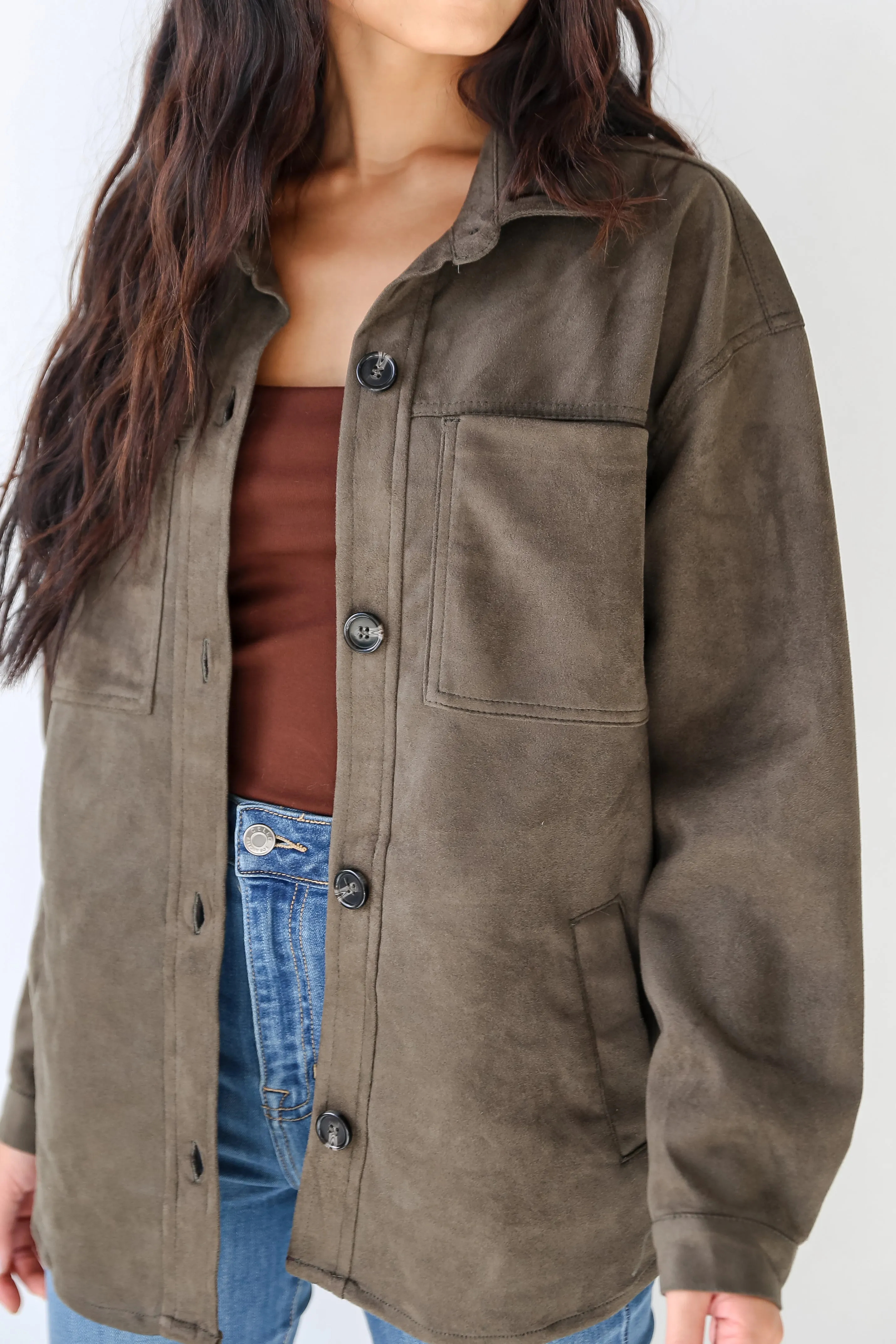 FINAL SALE - Effortlessly Elevated Suede Shacket