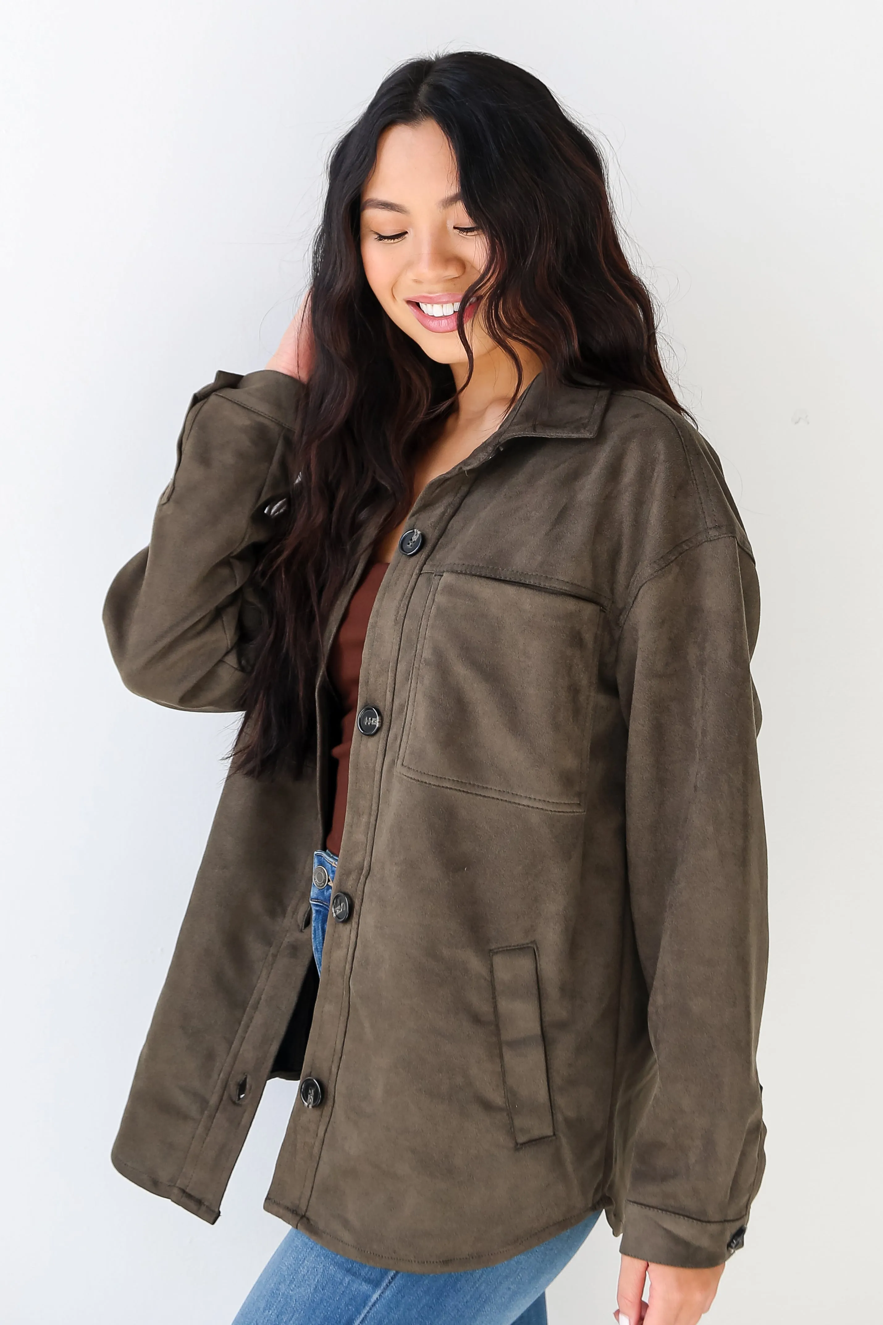 FINAL SALE - Effortlessly Elevated Suede Shacket