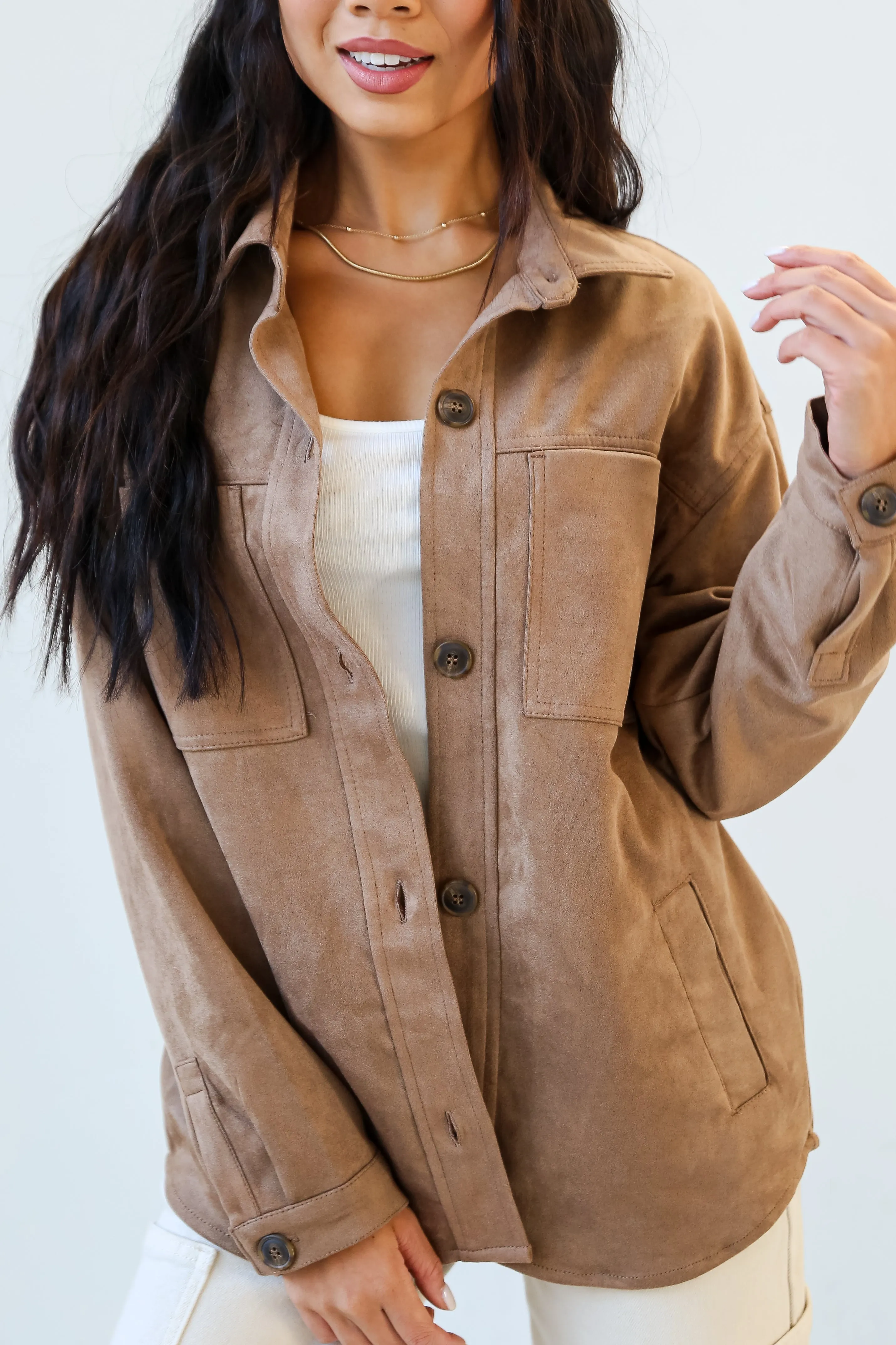 FINAL SALE - Effortlessly Elevated Suede Shacket