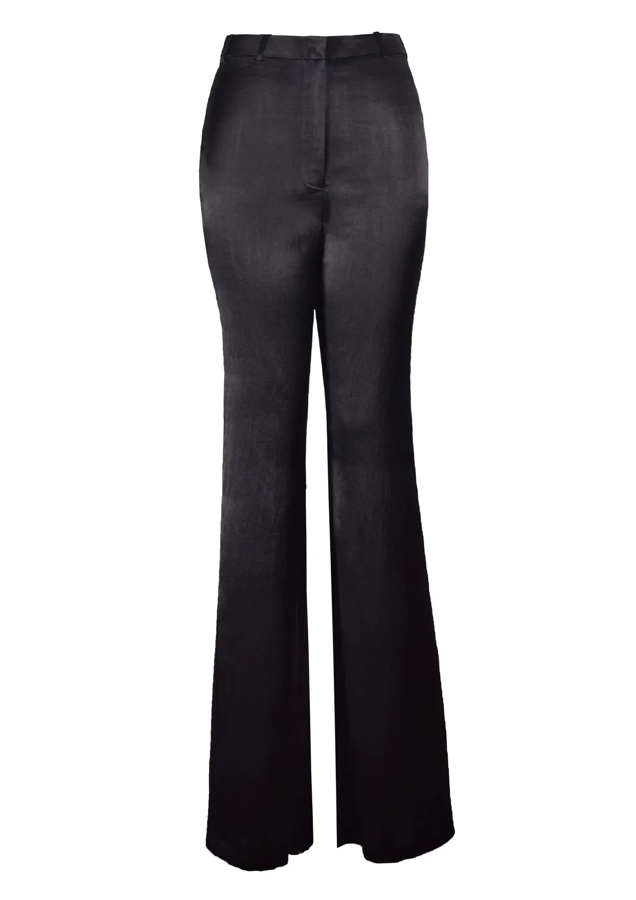 Flared Satin Trousers