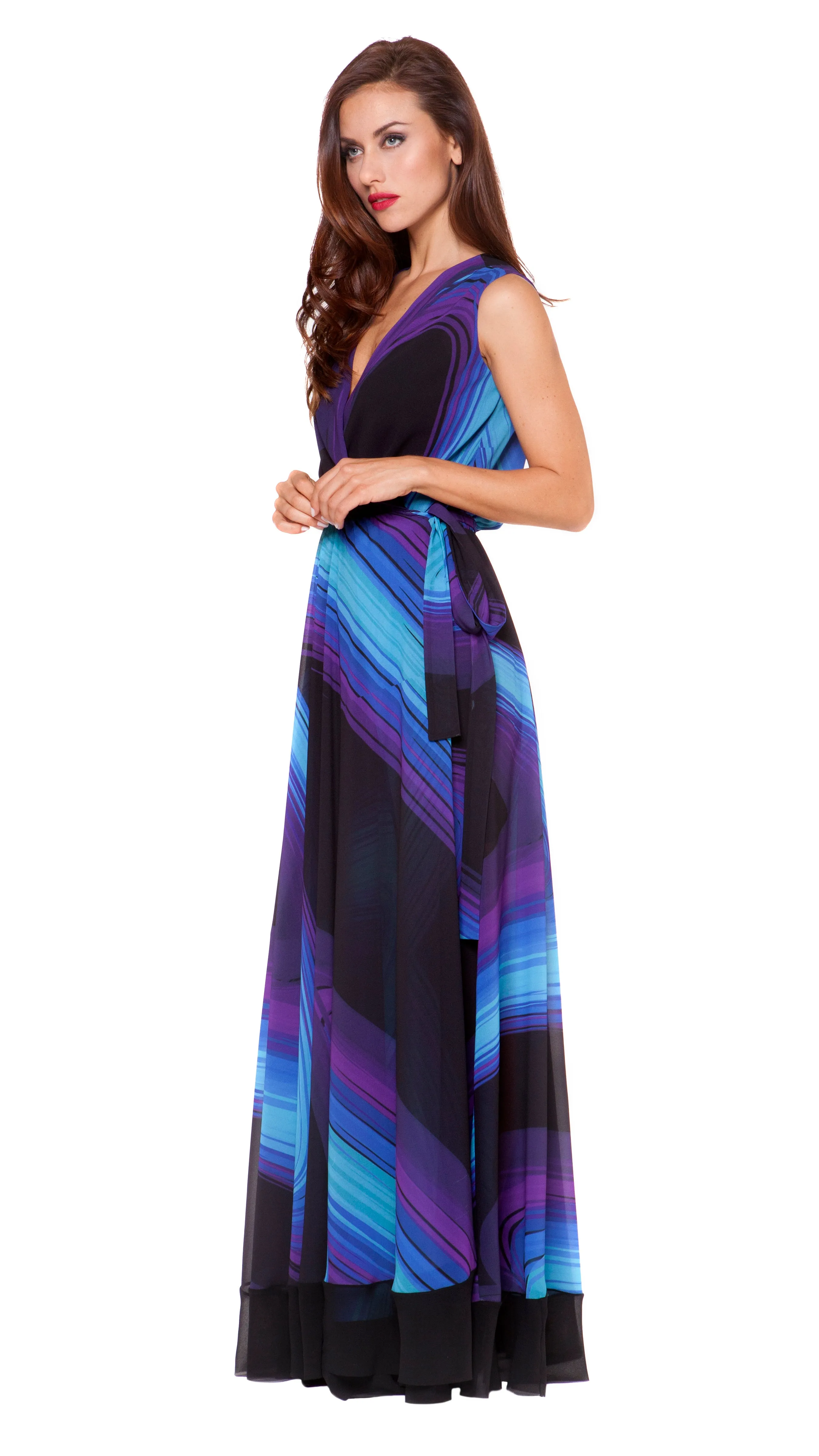 Francesca Long Wrap Dress