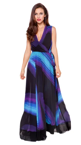 Francesca Long Wrap Dress