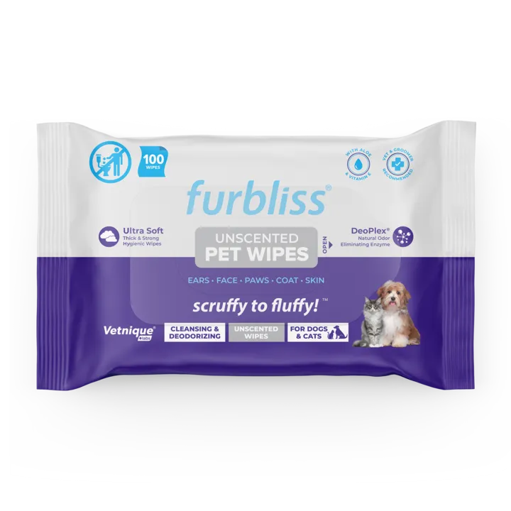 Furbliss® Hygienic Grooming Pet Wipes - 100 ct