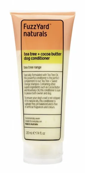 FuzzYard Tea Tree and Cocoa Butter Conditioner for Dogs 220ml