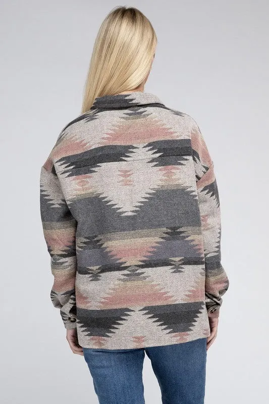 Geometric Pattern Shacket