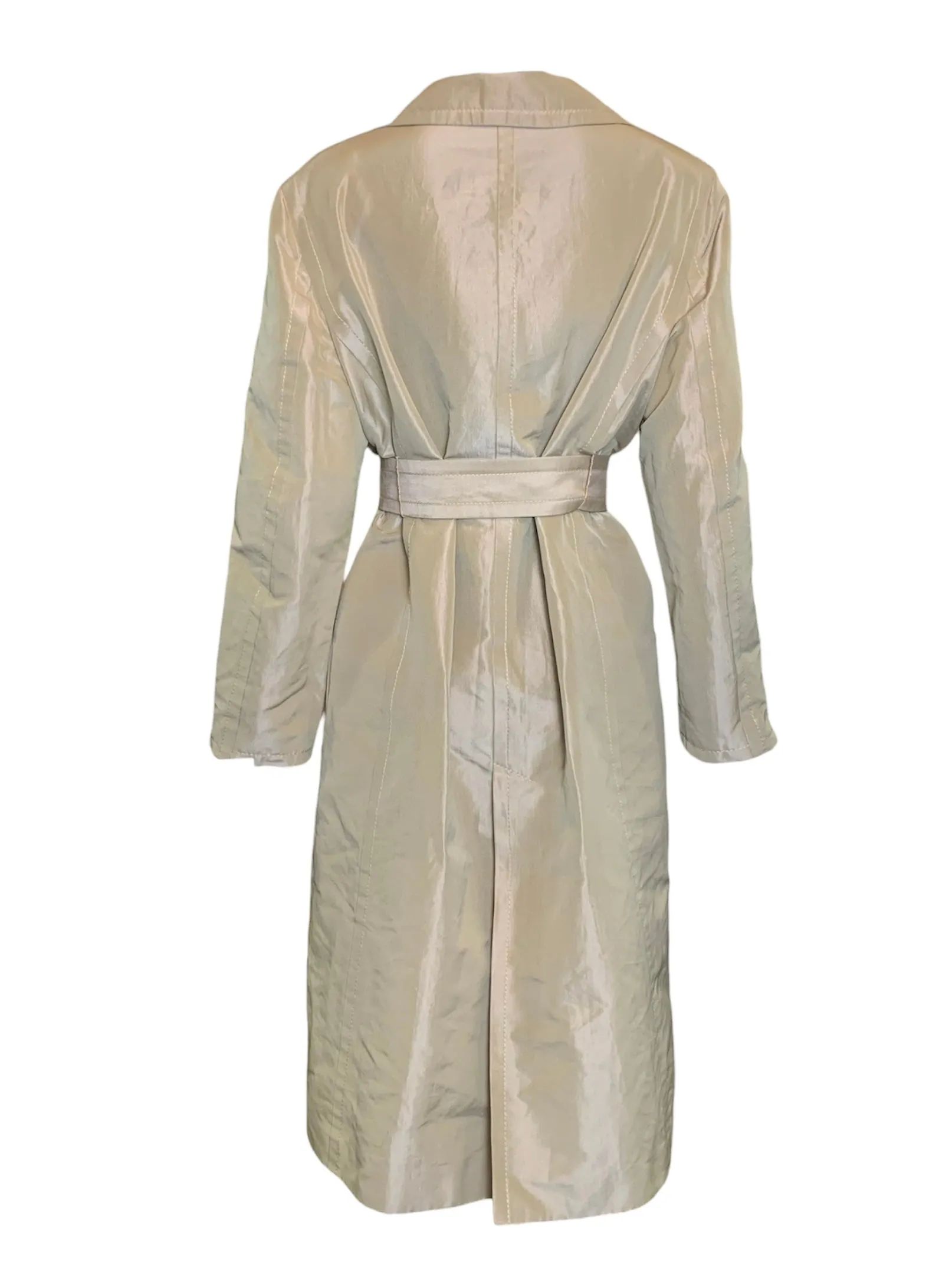 Gianfranco Ferre 1990s Sand Colored  Wrap Trench Coat