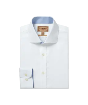 Greenwich Tailored Shirt - White Diagonal