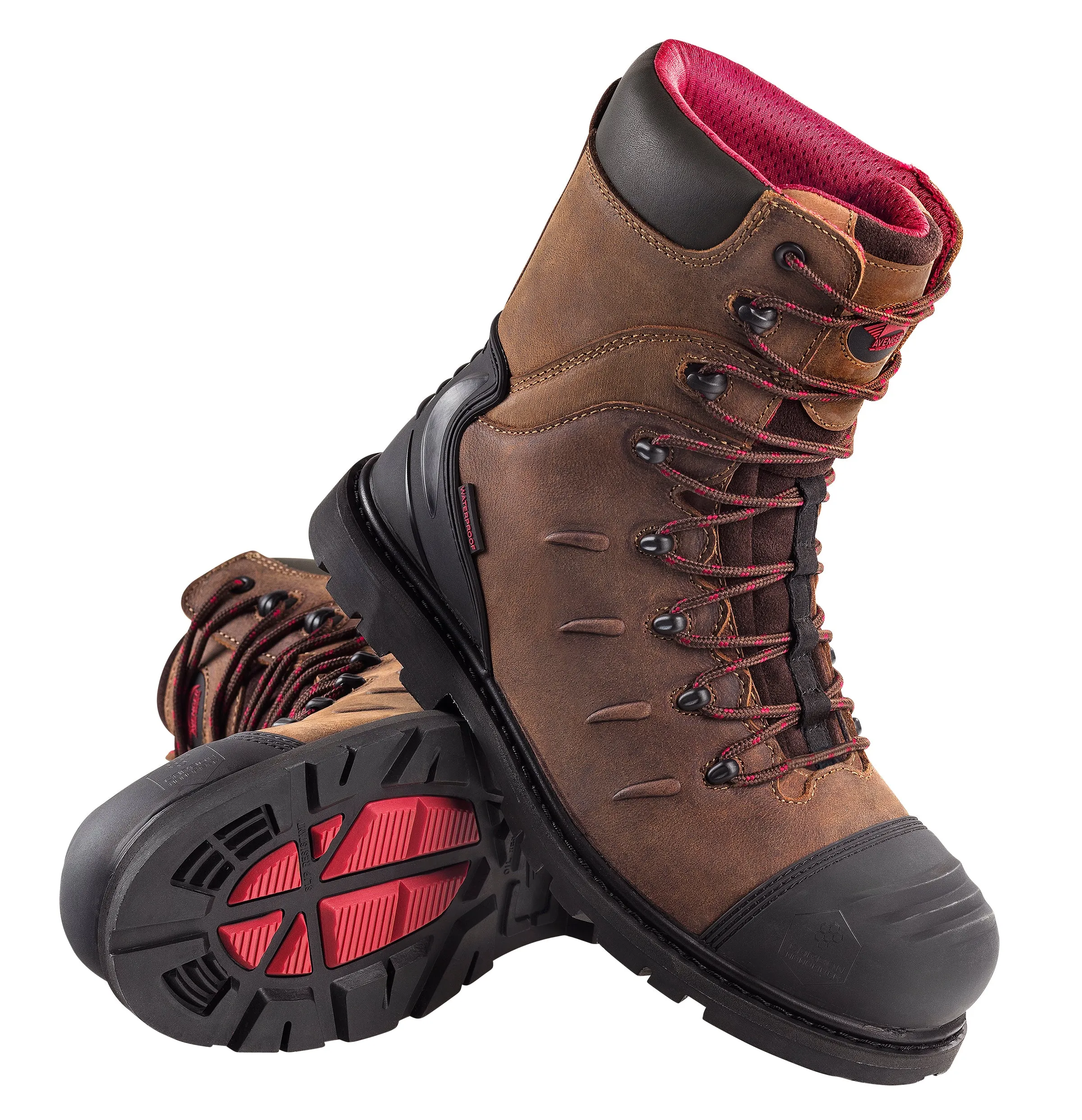 Hammer Brown Carbon Toe WP PR 8" Work Boot