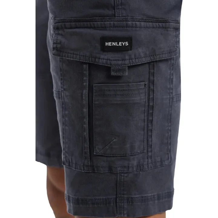 HENLEYS LEON CARGO SHORTS - DARK NAVY