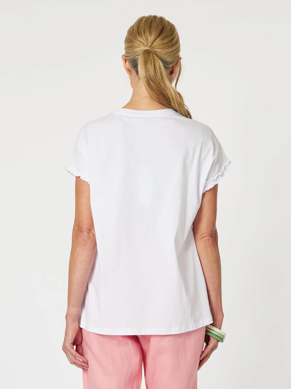 Hibiscus Tee - White