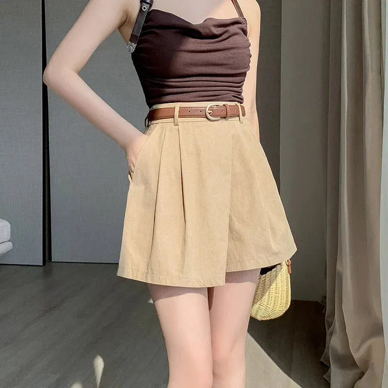 High Waist A-line Irregular Loose Short - Summer Fashion