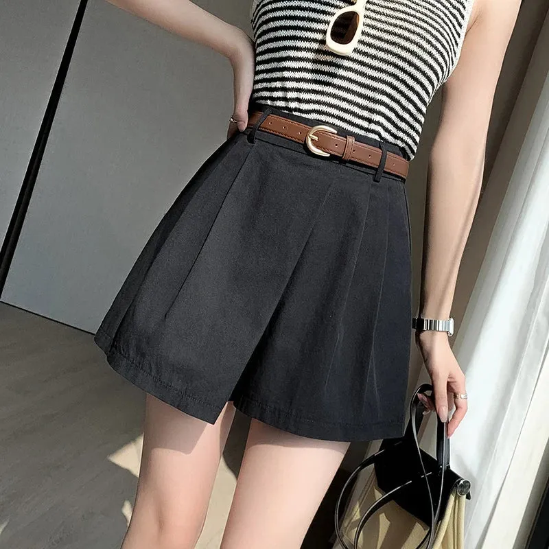 High Waist A-line Irregular Loose Short - Summer Fashion