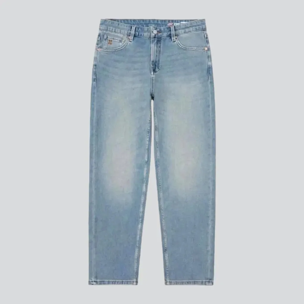 High-waist men's heavyweight jeans