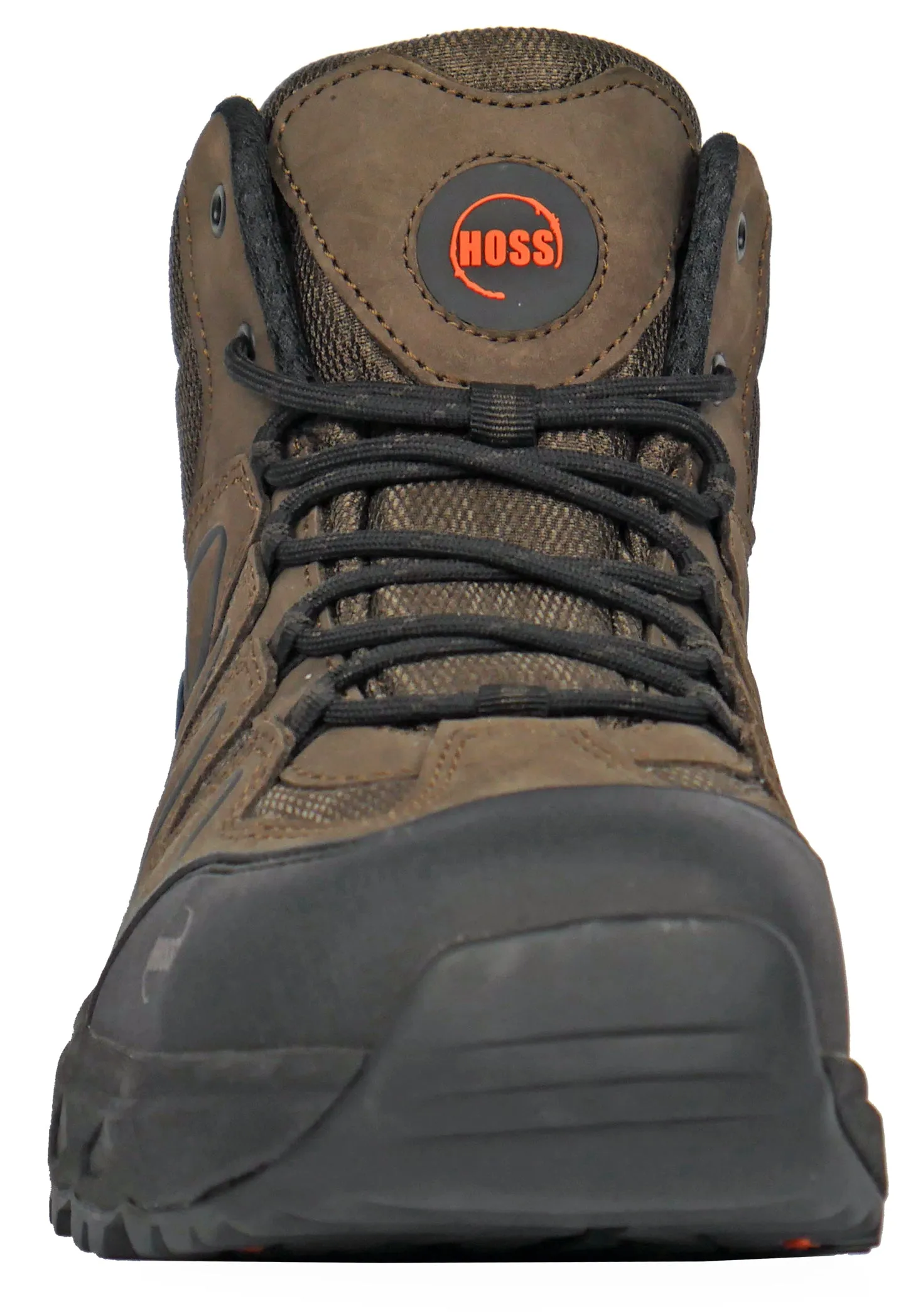 Hoss Men's Extra Wide Aluminum Safety Toe 50239 Eric Hi Brown