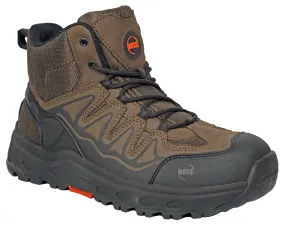 Hoss Men's Extra Wide Aluminum Safety Toe 50239 Eric Hi Brown