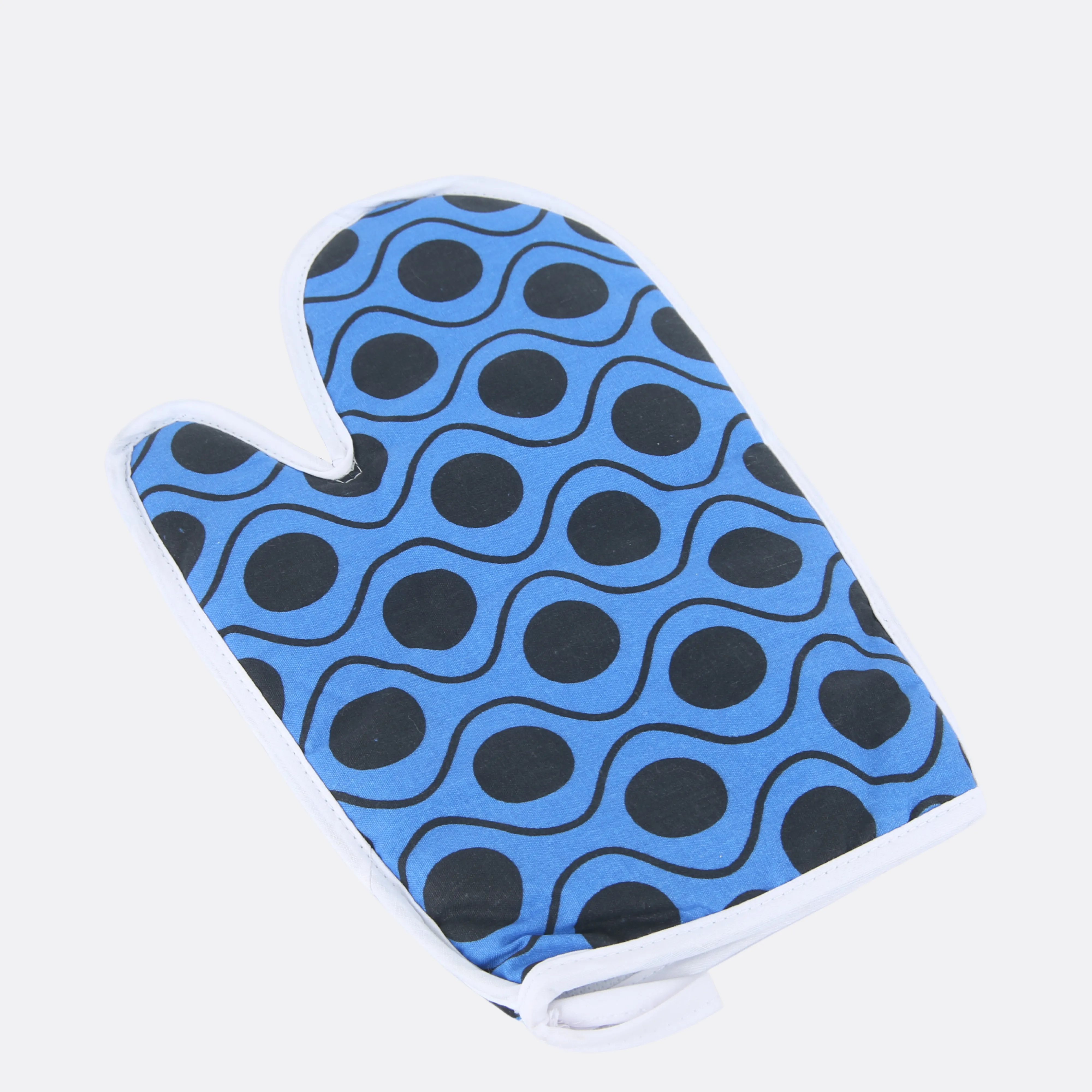 Indigo Oven Mitts and Pot Holders With Hooks