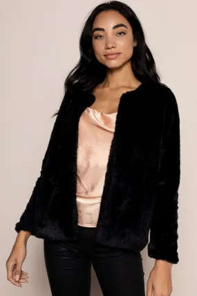 Jagger Fur Jacket in Black