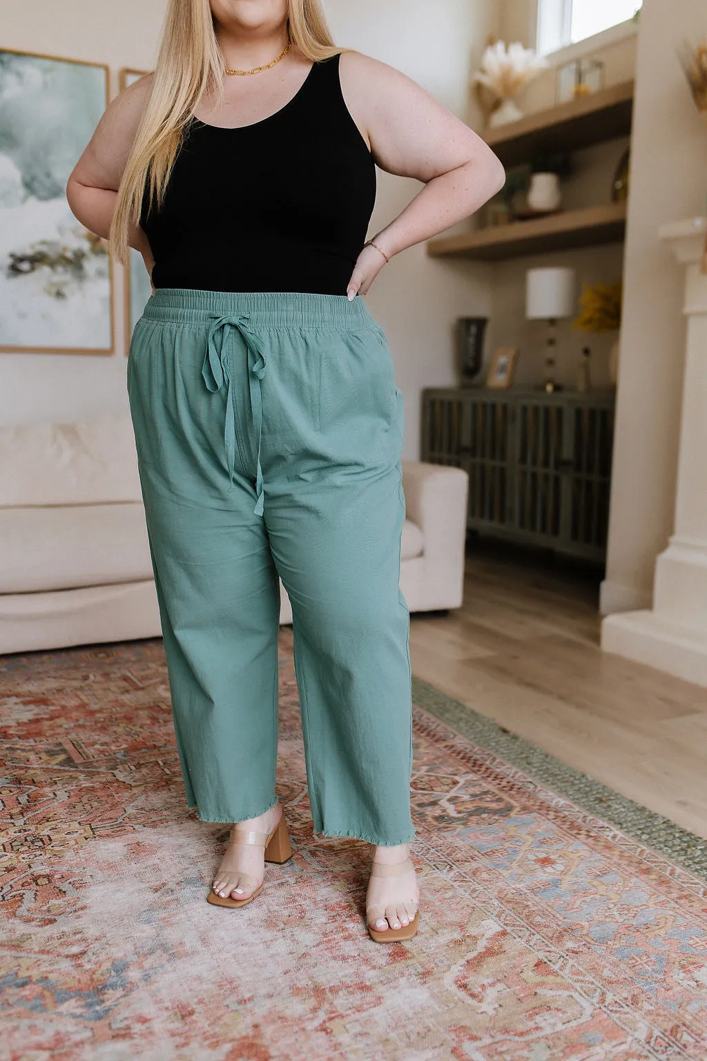 Judy Blue Love Me Dearly High Waisted Pants in Jade