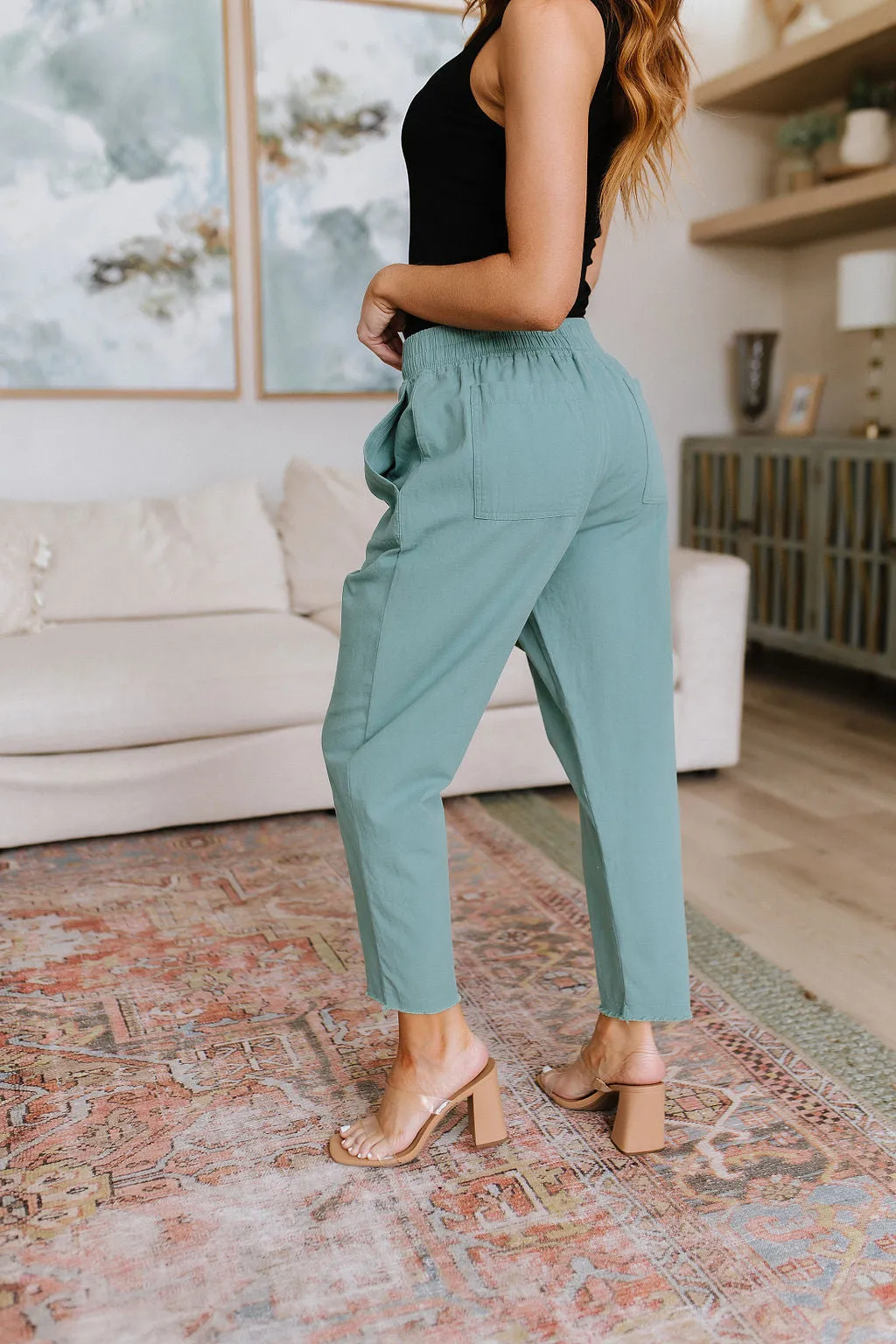 Judy Blue Love Me Dearly High Waisted Pants in Jade